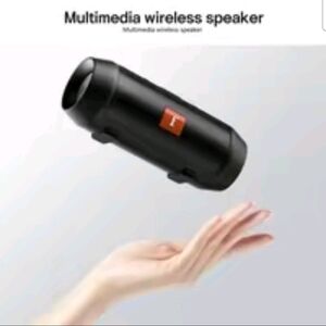 Portable Black Bluetooth Wireless Speakers